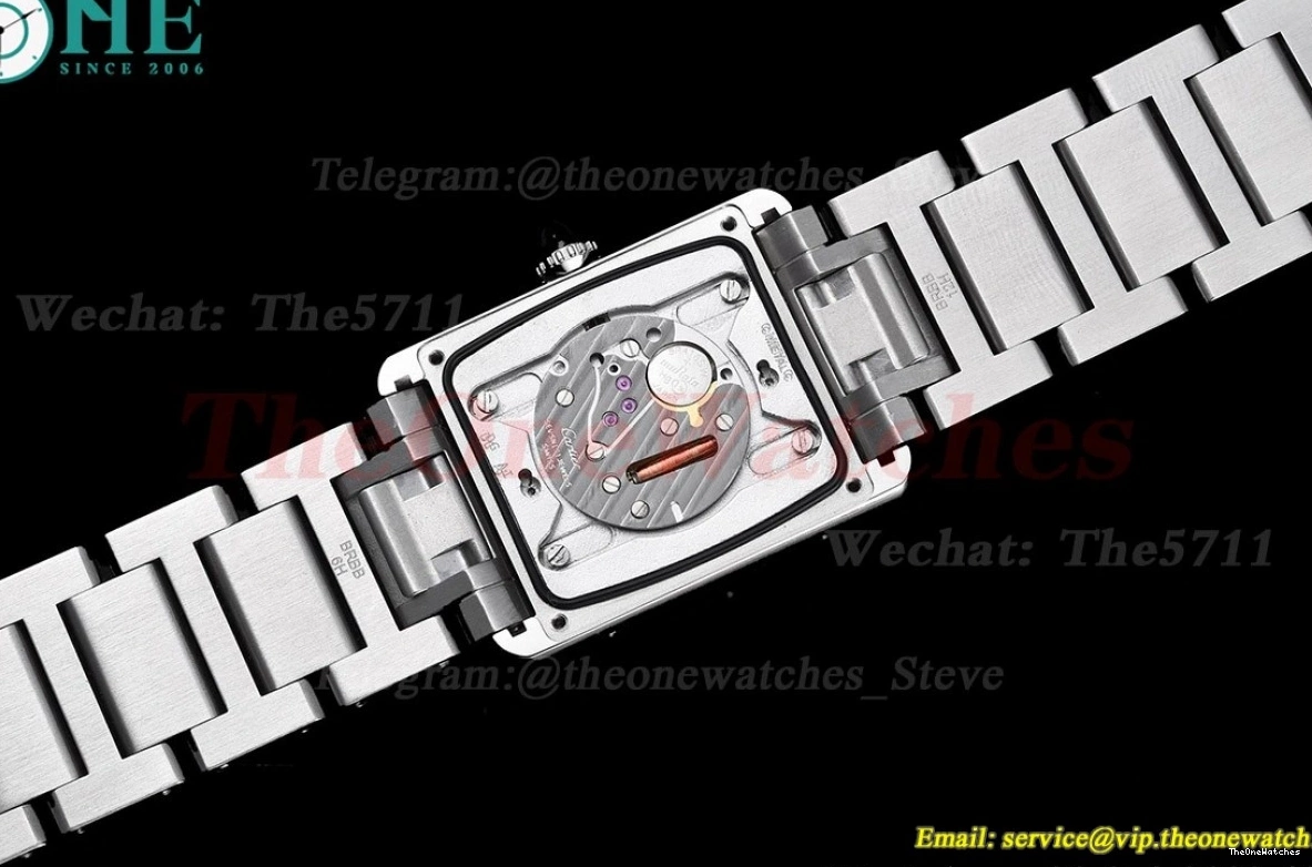 White Bracelet Diamond Bezel Tank K11F SS On Dial Must Quartz 0102